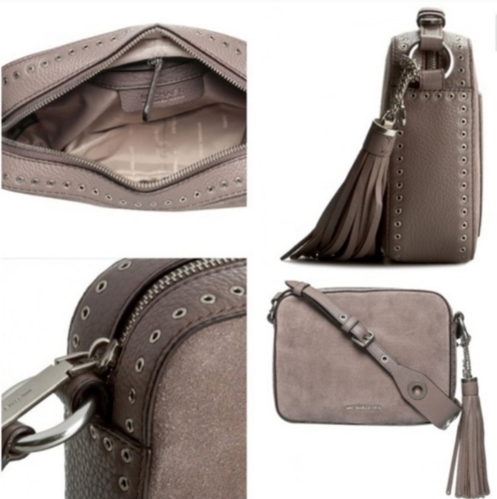 🆕MK✴BROOKLYN LEATHER /SUEDE CROSSBODY BAG - Picture 10 of 10